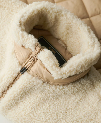 Workwear Fleece Hybrid Jacket | Urban Cream
