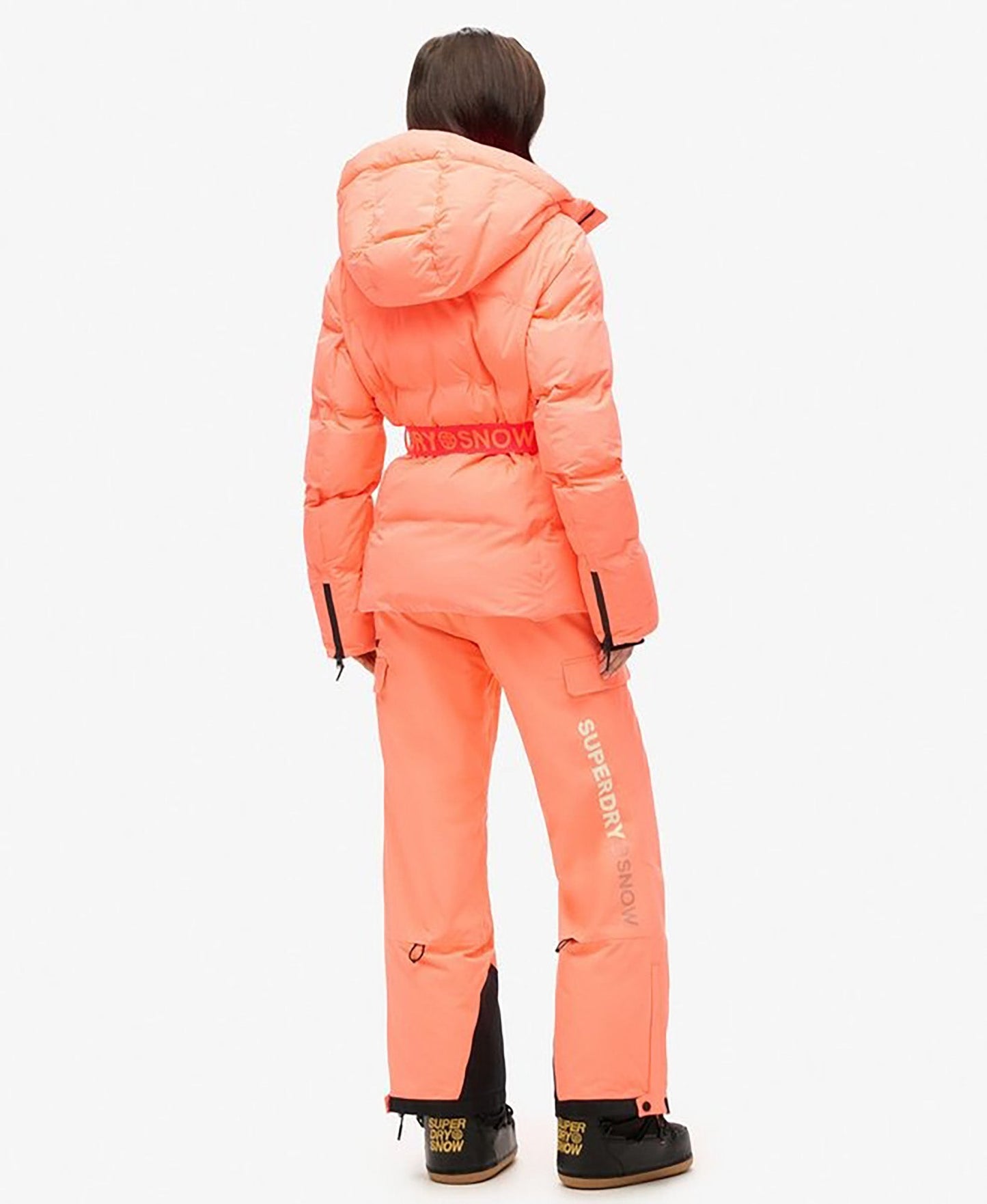 Ski Luxe Puffer Slim Fit Jacket | Pastelline Coral