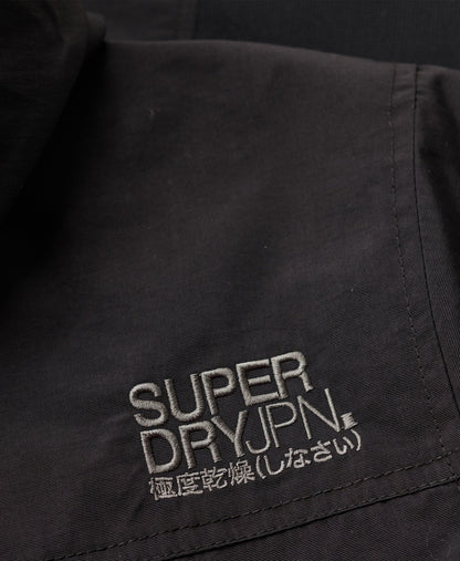 Surplus Nylon Hooded Bomber | Jet Black