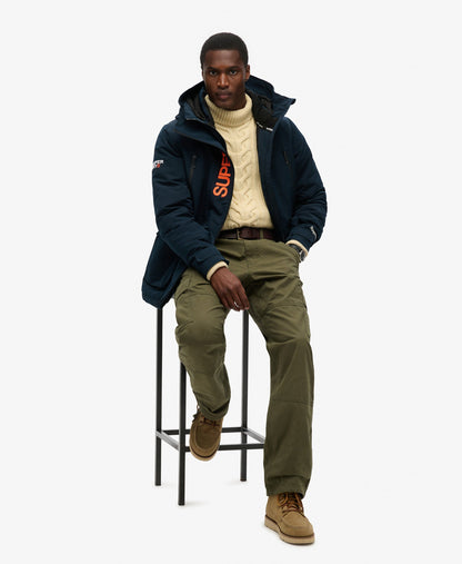 Hooded Ultimate Embroidered Windbreaker | Eclipse Navy