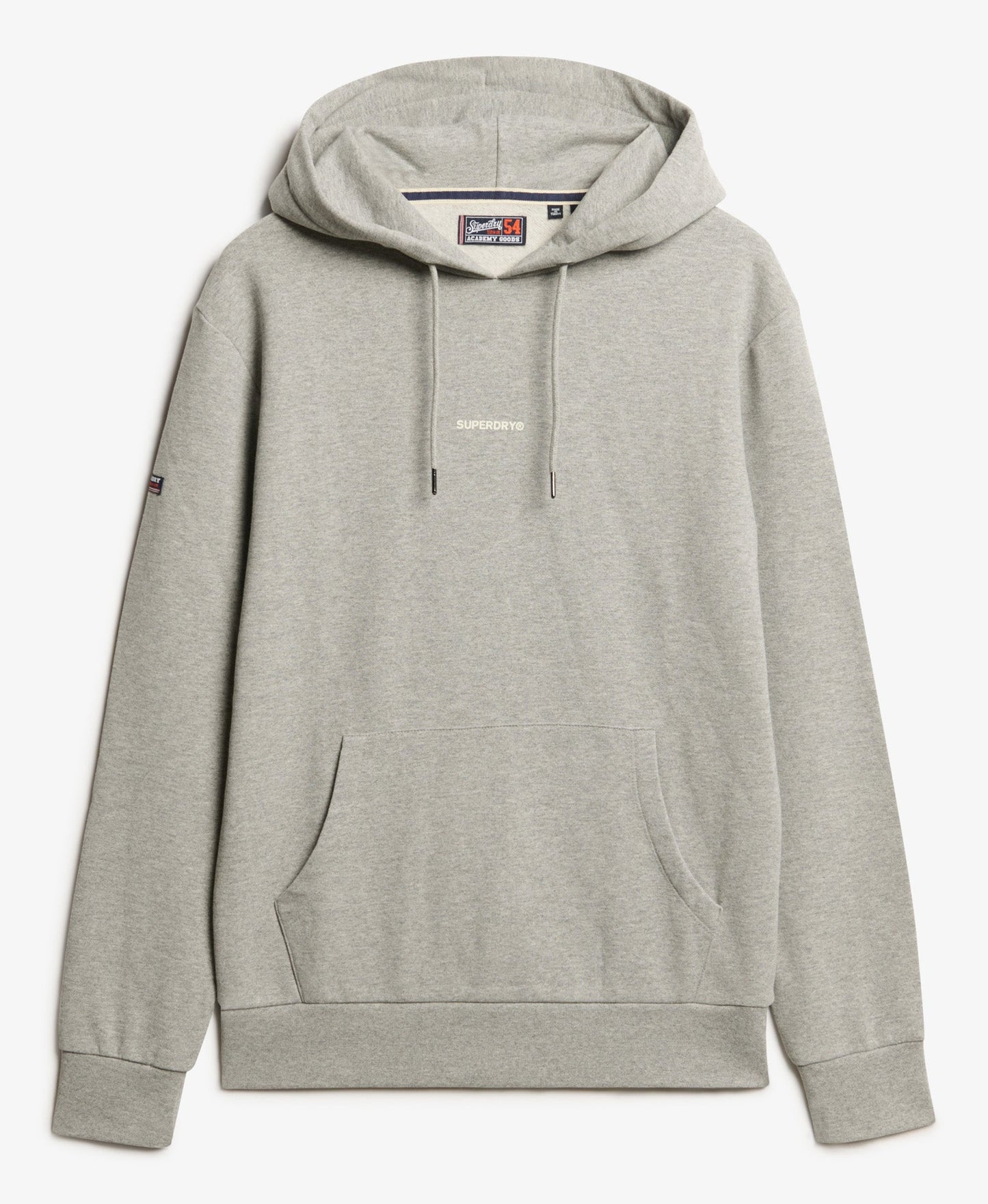 Plain Slim Fit Hoodie | Grey Marle