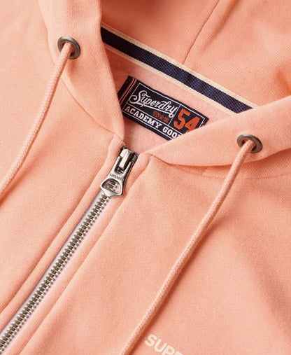 Plain Ziphood | Peach Amber Pink
