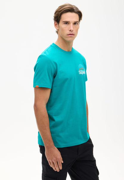 Outdoors Graphic Tee | Blue Grass