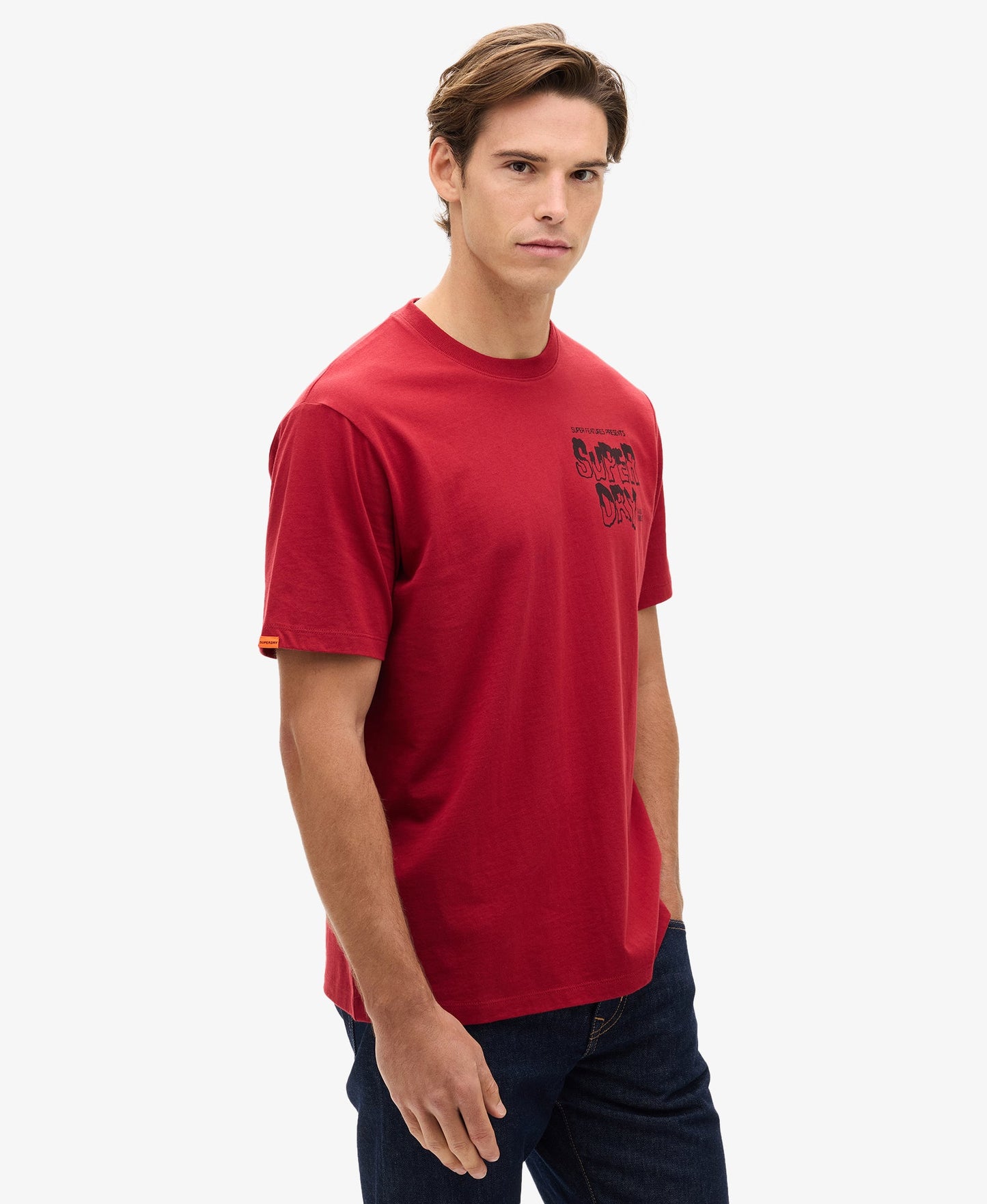 Movie Graphic Chest Tee | Winery Red