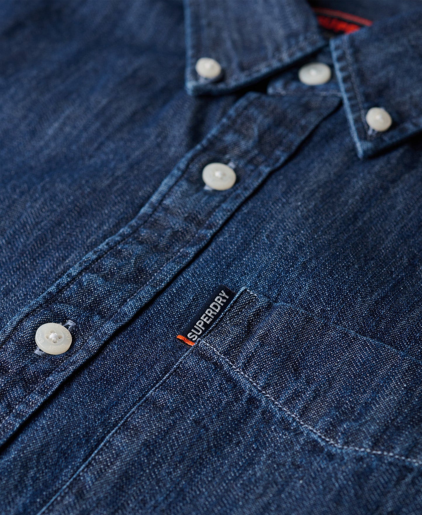 Essential Short Sleeve Denim Shirt | Rinse Wash
