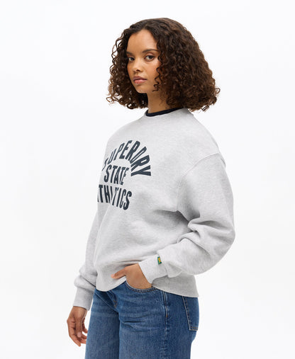 Athletics Crew Sweat | Flake Grey Marle