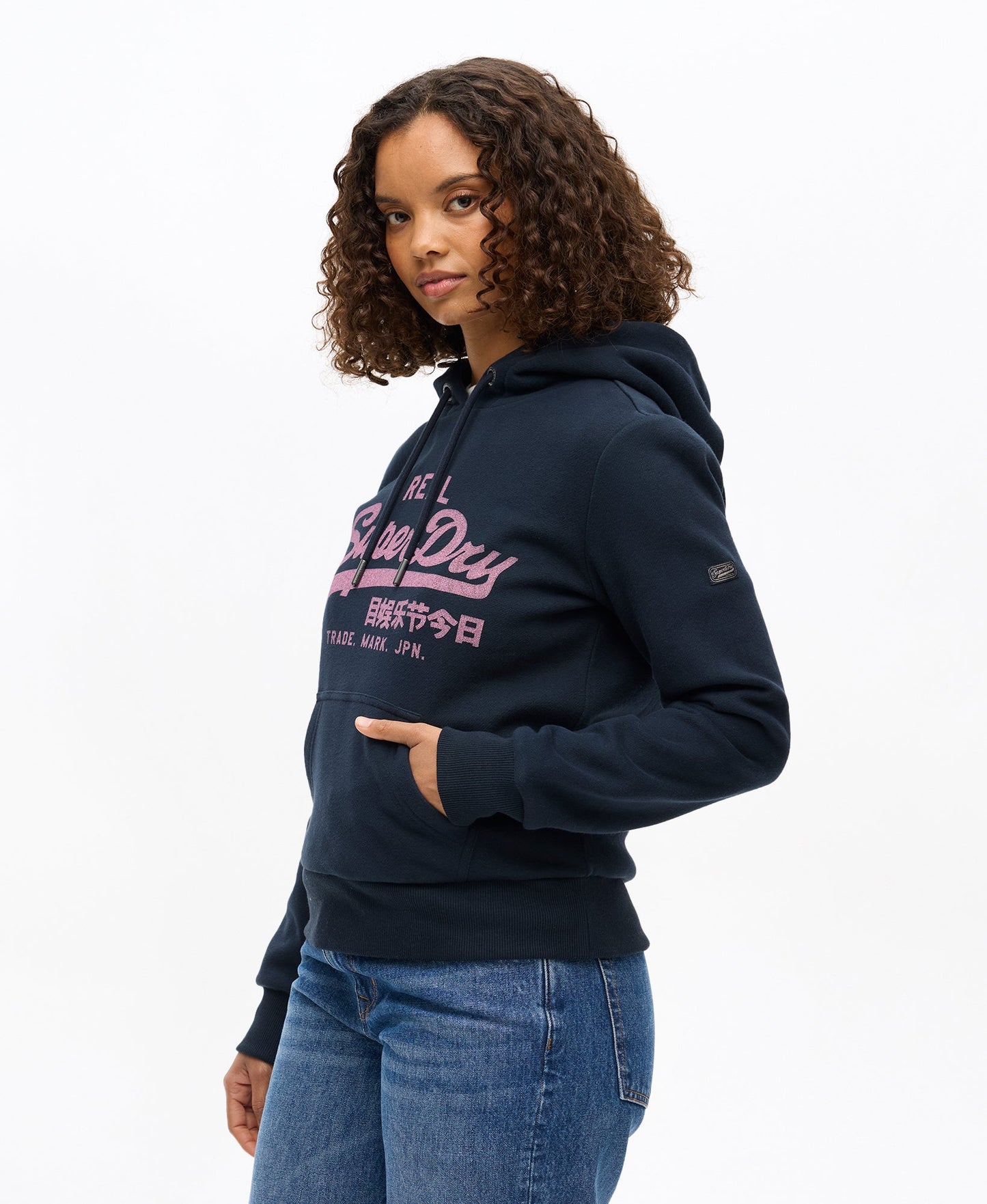 Vintage Logo Relaxed Hoodie | Eclipse Navy