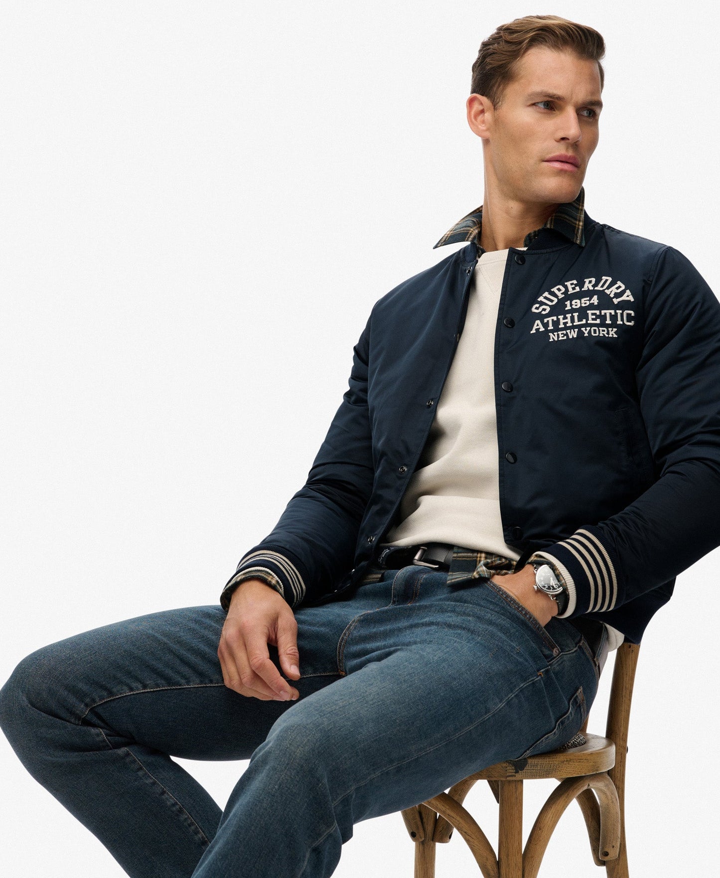 Athletic Varsity Bomber | Eclipse Navy