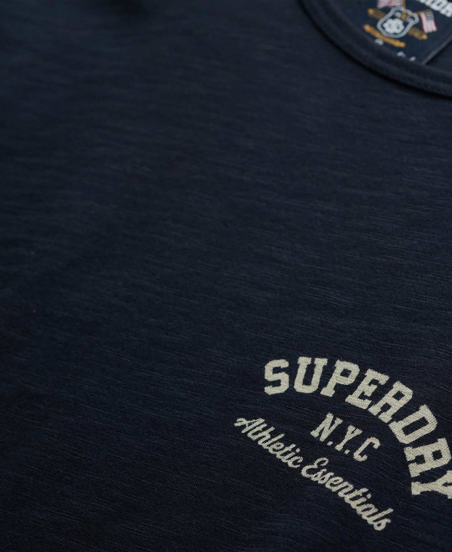 Athletic Essential Slub Slim Fit Tee | Eclipse Navy