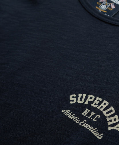 Athletic Essential Slub Slim Fit Tee | Eclipse Navy