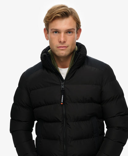 Sports Puffer Jacket | Black