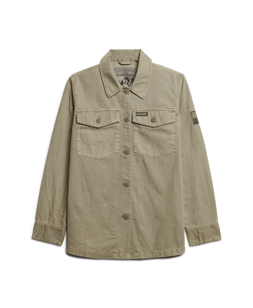 Military Overshirt | Dark Sage Green