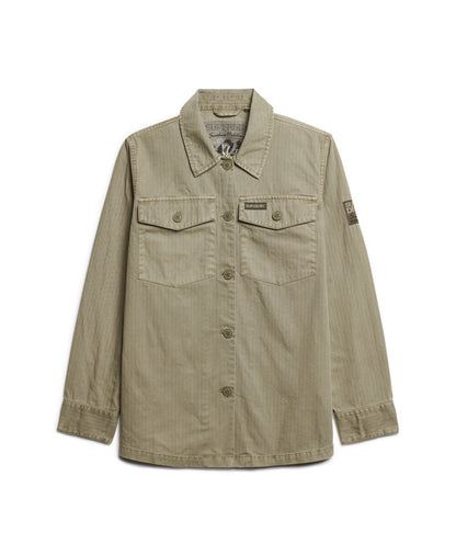 Military Overshirt | Dark Sage Green
