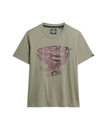 American Eagle Tee | Light Khaki Green