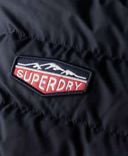 Hooded Fuji Padded Slim Fit Jacket | Eclipse Navy