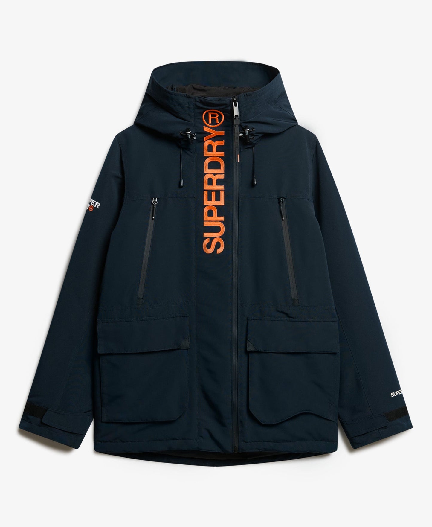 Hooded Ultimate Embroidered Windbreaker | Eclipse Navy