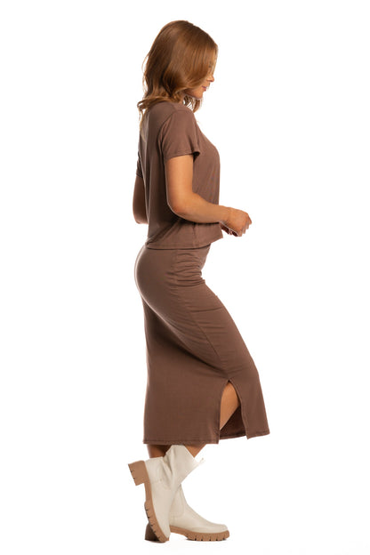 Brigitte Brianna Motion Tee & Runaround Skirt Set