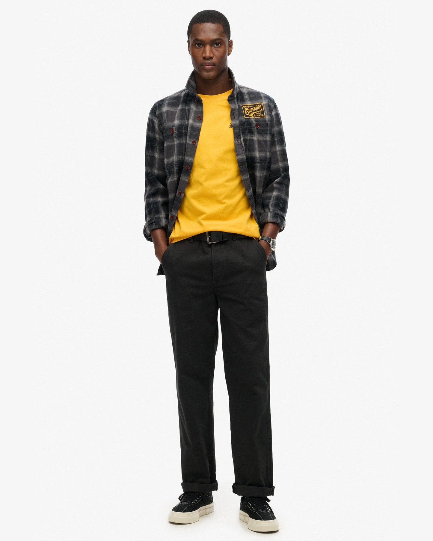 Essential Logo Embroidered Slim Fit Tee | Utah Gold