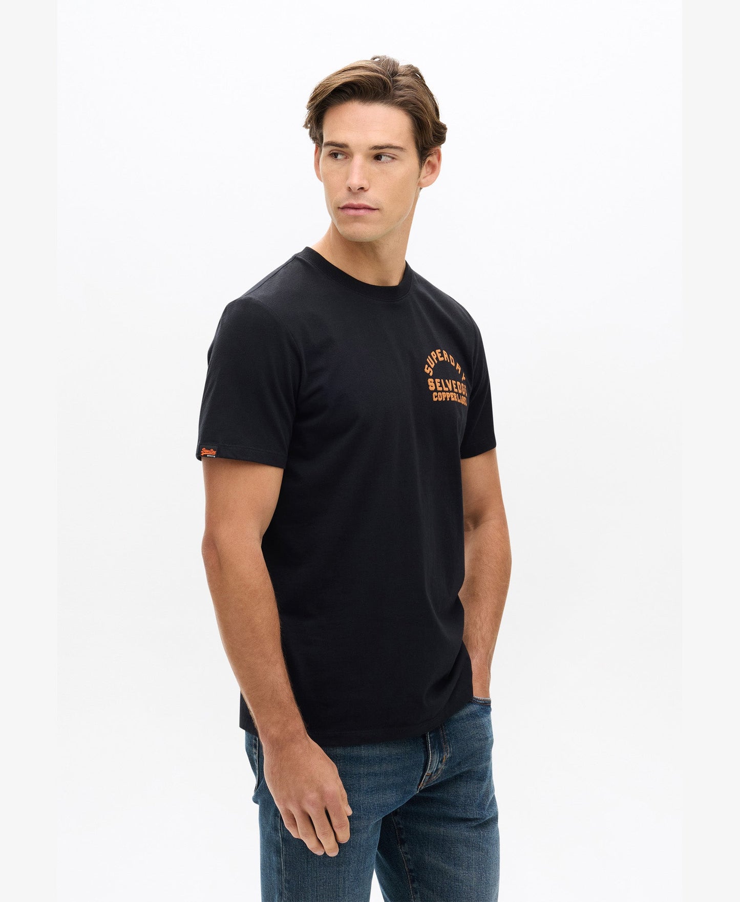 Copper Label Chest Tee | Black