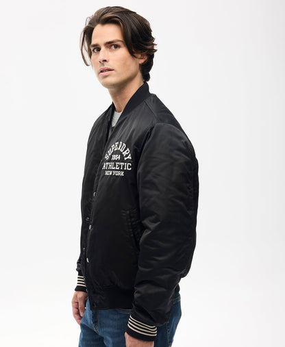 Athletic Varsity Bomber | Black