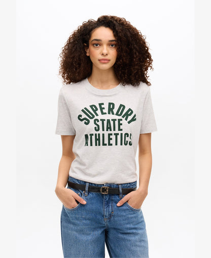 Athletics Tee | Flake Grey Marle
