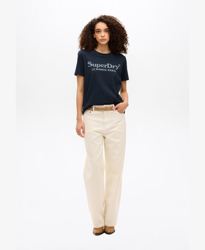 Venue Metallic Graphic Tee | Eclipse Navy