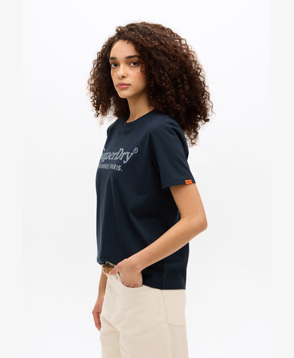 Venue Metallic Graphic Tee | Eclipse Navy