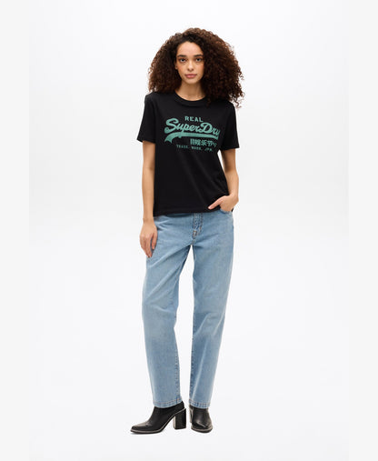 Vintage Logo Relaxed Tee | Black